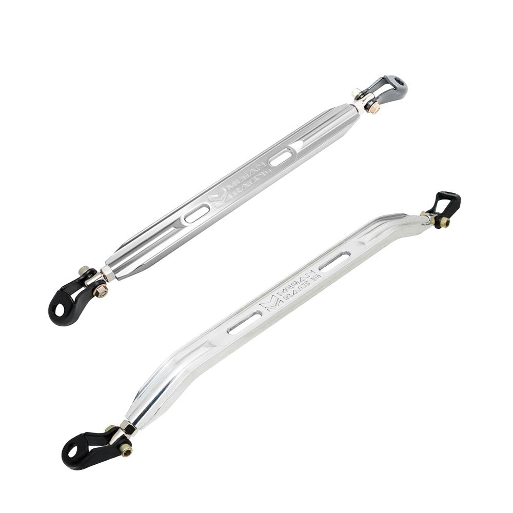 Megan Racing Polish [Rear Upper/Rear Lower] Strut Tower Brace Bar For 96-00 Honda Civic 6th Gen