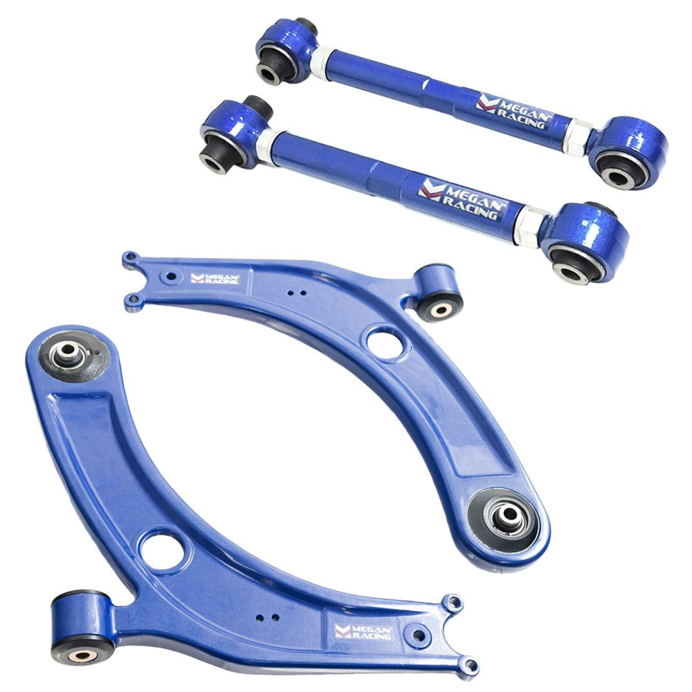 Megan Racing Front Lower & Rear Toe Control Arm For 15-21 Golf GTI MK7/13-20 A3